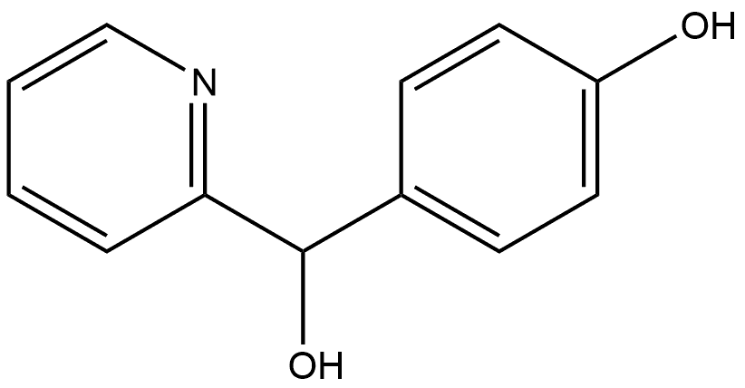 4-(Hydroxy(pyridin-2-yl)methyl)phenol 구조식 이미지