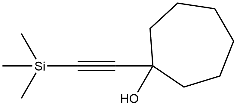 1-[2-(Trimethylsilyl)ethynyl]cycloheptanol Structure