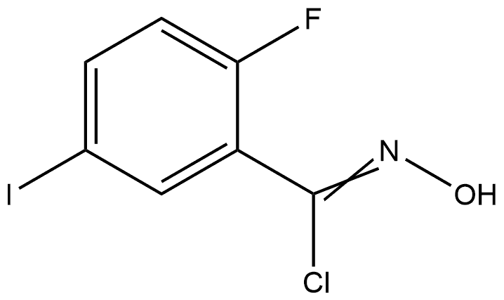 2-Fluoro-N-hydroxy-5-iodobenzimidoyl Chloride 구조식 이미지