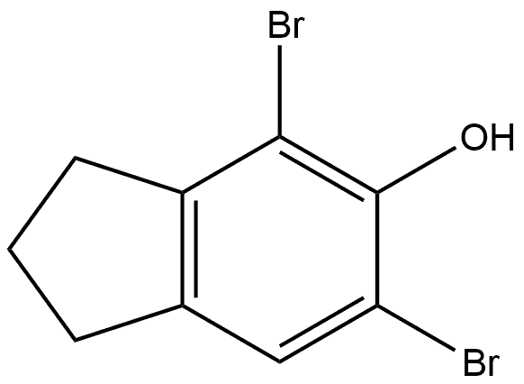 4,6-Dibromo-2,3-dihydro-1H-inden-5-ol Structure