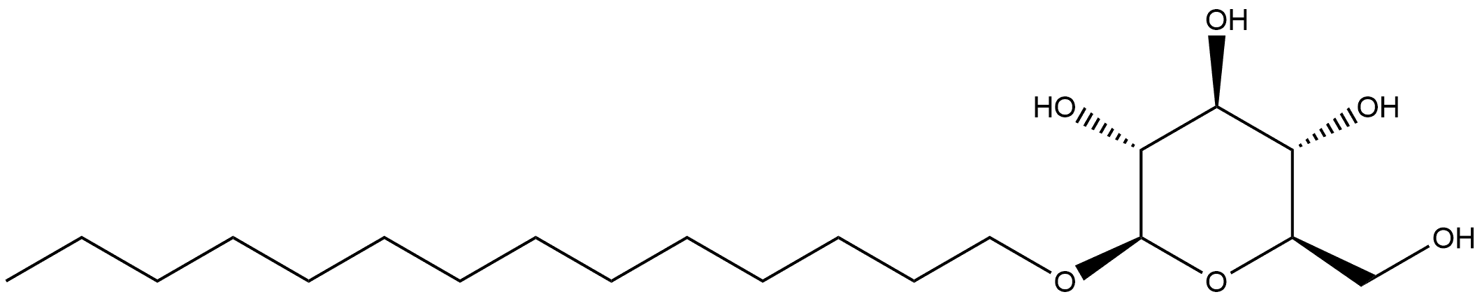 β-D-Glucopyranoside, tetradecyl 구조식 이미지