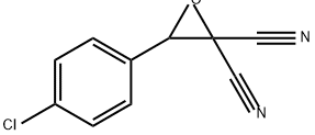 2,2-Oxiranedicarbonitrile, (4-chlorophenyl)- Structure