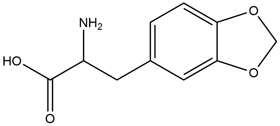 2-Amino-3-(benzo[d][1,3]dioxol-5-yl)propanoic acid 구조식 이미지