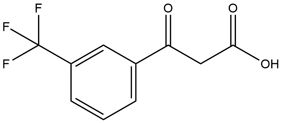 Benzenepropanoic acid, β-oxo-3-(trifluoromethyl)- Structure