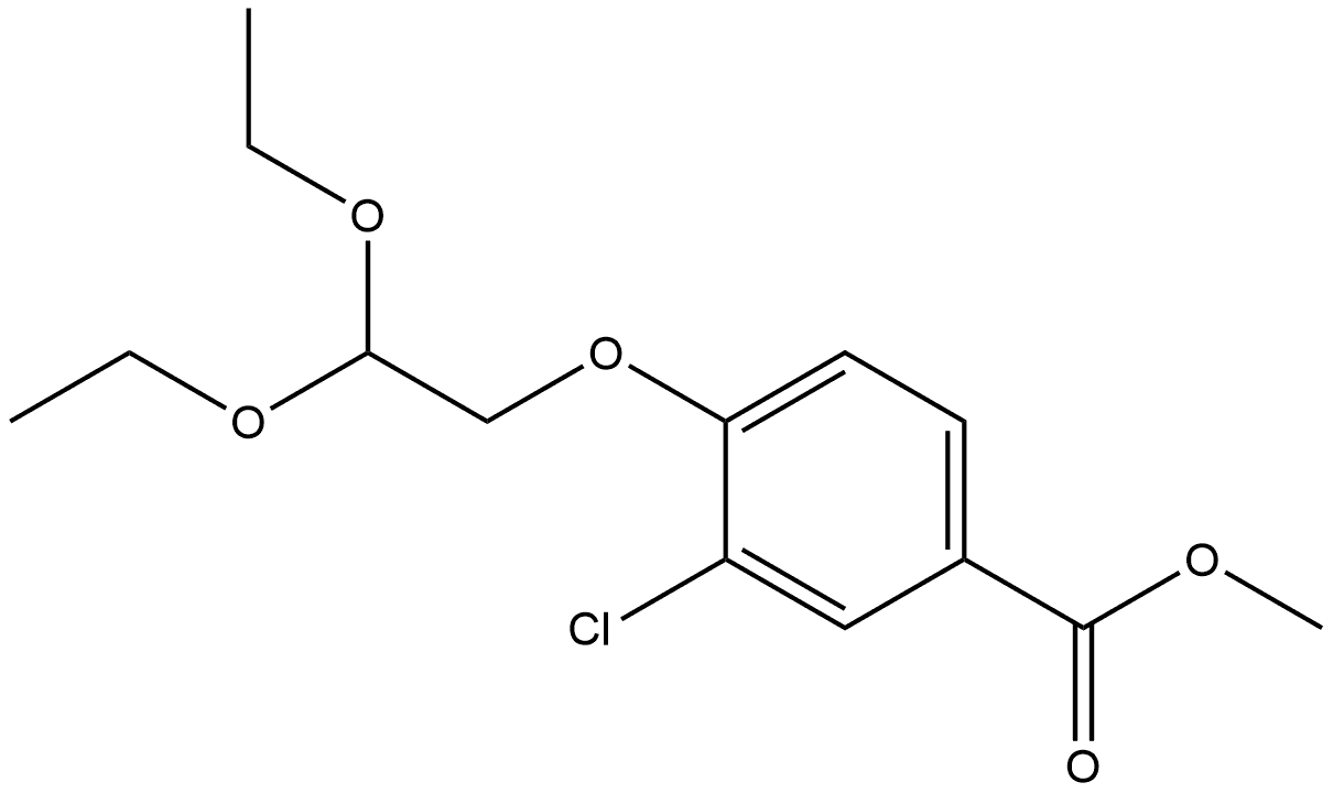 Methyl 3-chloro-4-(2,2-diethoxyethoxy)benzoate Structure