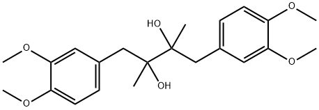 2,3-Butanediol, 1,4-bis(3,4-dimethoxyphenyl)-2,3-dimethyl- 구조식 이미지