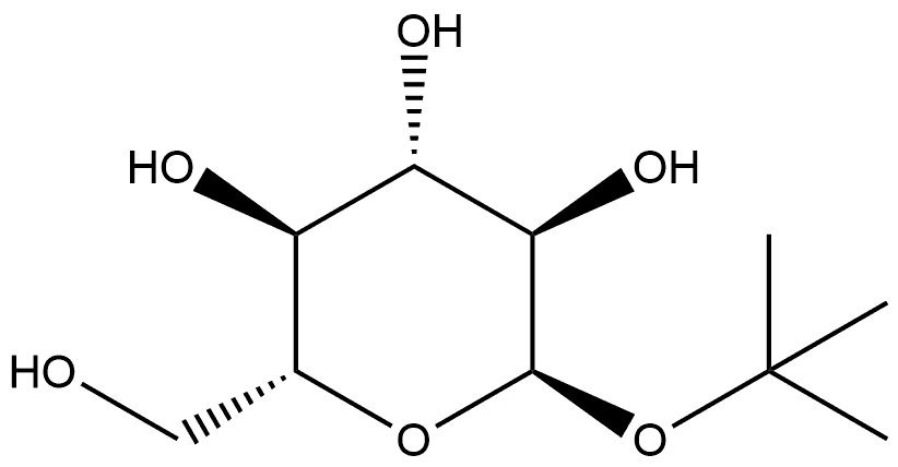 α-D-Glucopyranoside, 1,1-dimethylethyl Structure