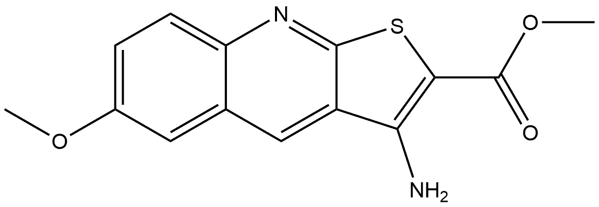 Methyl 3-amino-6-methoxythieno[2,3-b]quinoline-2-carboxylate Structure