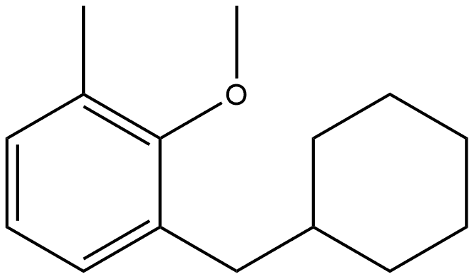 1-(Cyclohexylmethyl)-2-methoxy-3-methylbenzene Structure