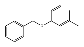 Benzene, [[(1-ethenyl-3-methyl-2-buten-1-yl)oxy]methyl]- Structure