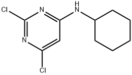 2,6-Dichloro-N-cyclohexyl-4-pyrimidinamine Structure