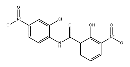 Benzamide, N-(2-chloro-4-nitrophenyl)-2-hydroxy-3-nitro- Structure