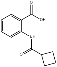 Benzoic acid, 2-[(cyclobutylcarbonyl)amino]- Structure