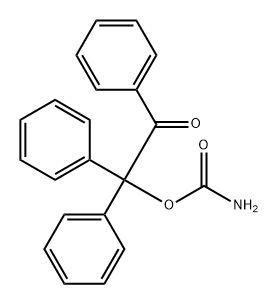 Ethanone, 2-[(aminocarbonyl)oxy]-1,2,2-triphenyl- Structure