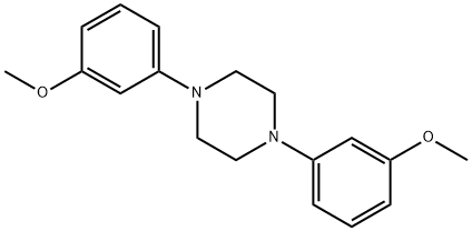 Piperazine, 1,4-bis(3-methoxyphenyl)- 구조식 이미지