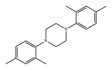 Piperazine, 1,4-bis(2,4-dimethylphenyl)- 구조식 이미지