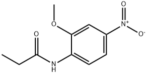 Propanamide, N-(2-methoxy-4-nitrophenyl)- Structure