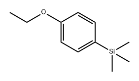 Benzene, 1-ethoxy-4-(trimethylsilyl)- Structure