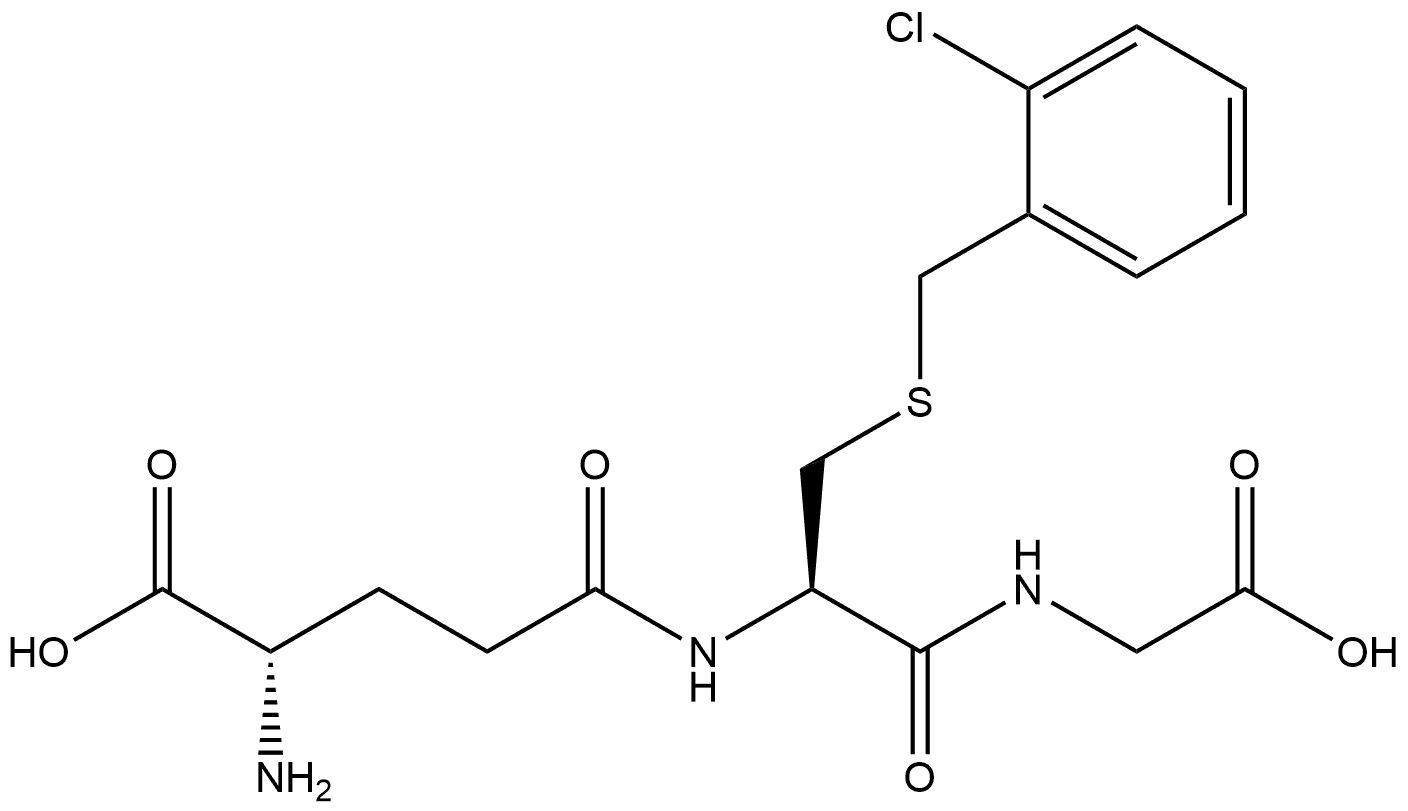 Glycine, N-[S-[(2-chlorophenyl)methyl]-N-L-γ-glutamyl-L-cysteinyl]- (9CI) Structure