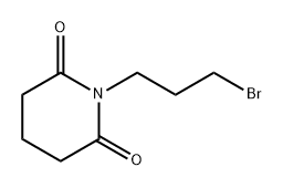 2,6-Piperidinedione, 1-(3-bromopropyl)- Structure