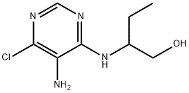 1-Butanol, 2-[(5-amino-6-chloro-4-pyrimidinyl)amino]- Structure