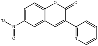 6-Nitro-3-(pyridin-2-yl)-2H-chromen-2-one Structure