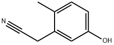 Benzeneacetonitrile, 5-hydroxy-2-methyl- 구조식 이미지