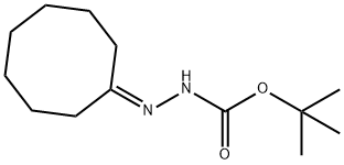 Hydrazinecarboxylic acid, 2-cyclooctylidene-, 1,1-dimethylethyl ester 구조식 이미지