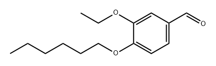 Benzaldehyde, 3-ethoxy-4-(hexyloxy)- Structure