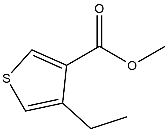 Methyl 4-ethyl-3-thiophenecarboxylate Structure