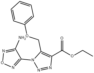 ETHYL 1-(4-AMINO-1,2,5-OXADIAZOL-3-YL)-5-(PHENOXYMETHYL)-1H-1,2,3-TRIAZOLE-4-CARBOXYLATE Structure