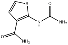 3-Thiophenecarboxamide, 2-[(aminocarbonyl)amino]- 구조식 이미지