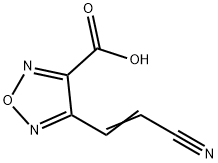 1,2,5-Oxadiazole-3-carboxylicacid,4-(2-cyanoethenyl)-(9CI) 구조식 이미지