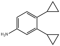 Benzenamine, 3,4-dicyclopropyl- Structure