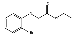 Acetic acid, 2-[(2-bromophenyl)thio]-, ethyl ester 구조식 이미지