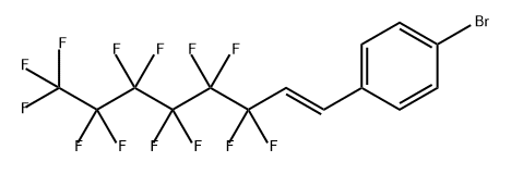 Benzene, 1-bromo-4-[(1E)-3,3,4,4,5,5,6,6,7,7,8,8,8-tridecafluoro-1-octen-1-yl]- 구조식 이미지