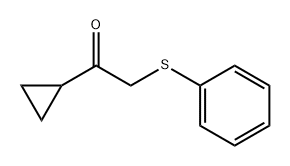 Ethanone, 1-cyclopropyl-2-(phenylthio)- Structure