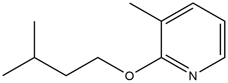 3-Methyl-2-(3-methylbutoxy)pyridine Structure