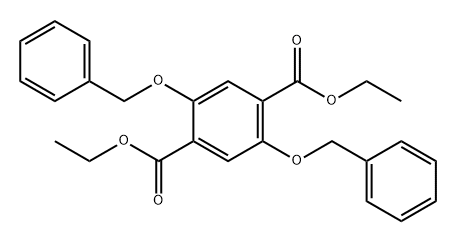 1,4-Benzenedicarboxylic acid, 2,5-bis(phenylmethoxy)-, 1,4-diethyl ester Structure
