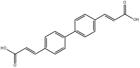 (2E,2'E)-3,3'-([1,1'-biphenyl]-4,4'-diyl)diacrylic acid Structure