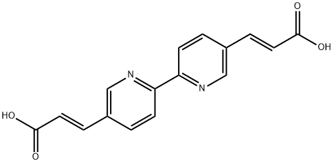 (2E,2'E)-3,3'-([2,2'-bipyridine]-5,5'-diyl)diacrylic acid Structure