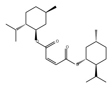 2-Butenedioic acid (2Z)-, 1,4-bis[(1R,2S,5R)-5-methyl-2-(1-methylethyl)cyclohexyl] ester Structure