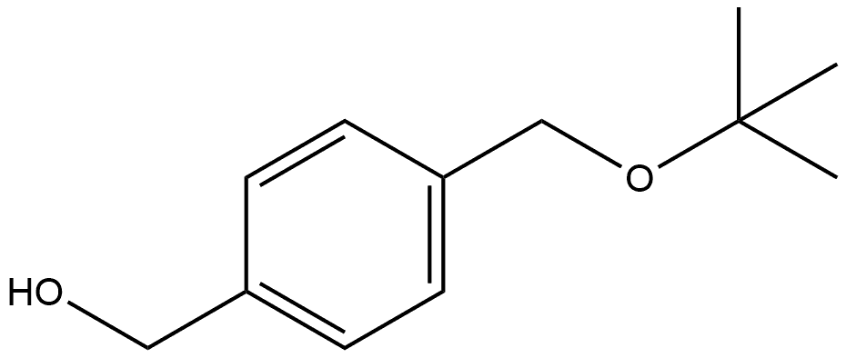 4-[(1,1-Dimethylethoxy)methyl]benzenemethanol Structure