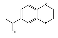 1,4-Benzodioxin, 6-(1-chloroethyl)-2,3-dihydro- Structure