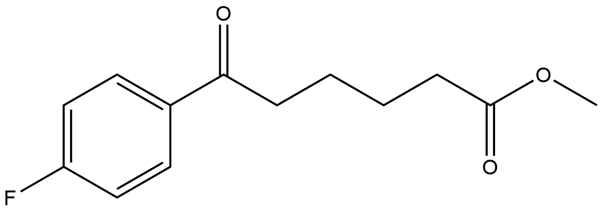 methyl 6-(4-fluorophenyl)-6-oxohexanoate 구조식 이미지