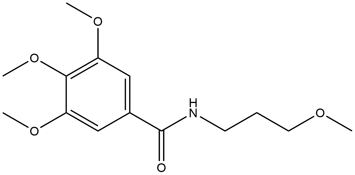 3,4,5-Trimethoxy-N-(3-methoxypropyl)benzamide Structure