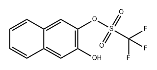 Methanesulfonic acid, 1,1,1-trifluoro-, 3-hydroxy-2-naphthalenyl ester Structure