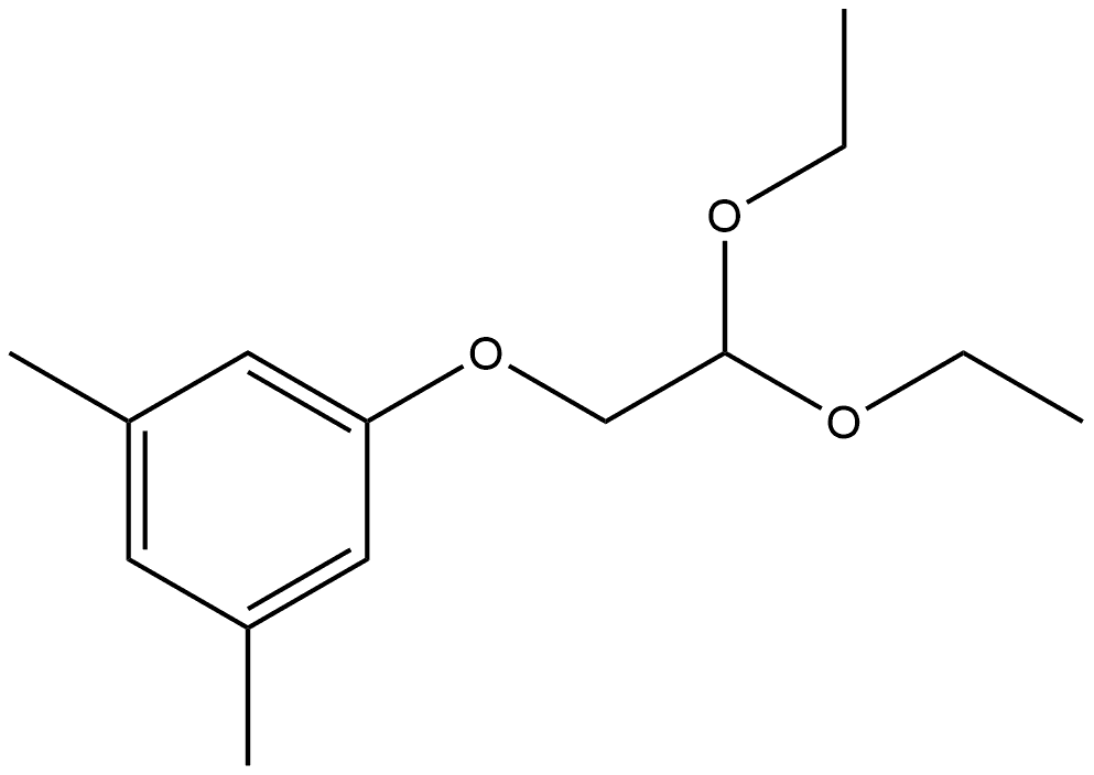 Benzene, 1-(2,2-diethoxyethoxy)-3,5-dimethyl- Structure