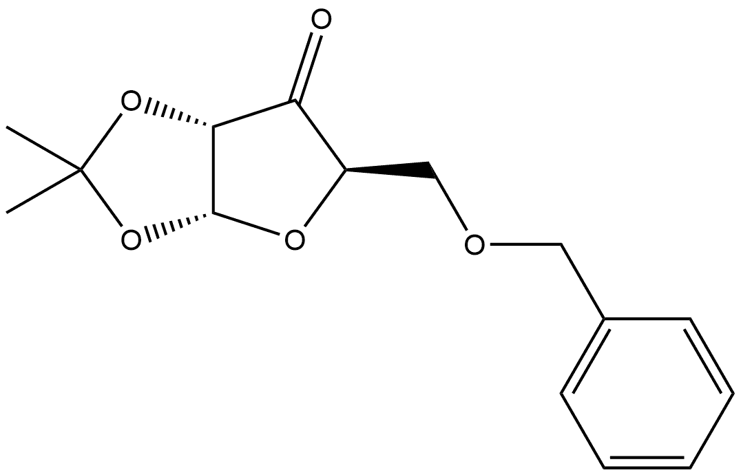 α-D-erythro-Pentofuranos-3-ulose, 1,2-O-(1-methylethylidene)-5-O-(phenylmethyl)- Structure