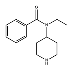 Benzamide, N-ethyl-N-4-piperidinyl- 구조식 이미지